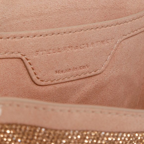 Stella McCartney Pink Rhinestones Falabella Crossbody Flap - Picture 10 of 13